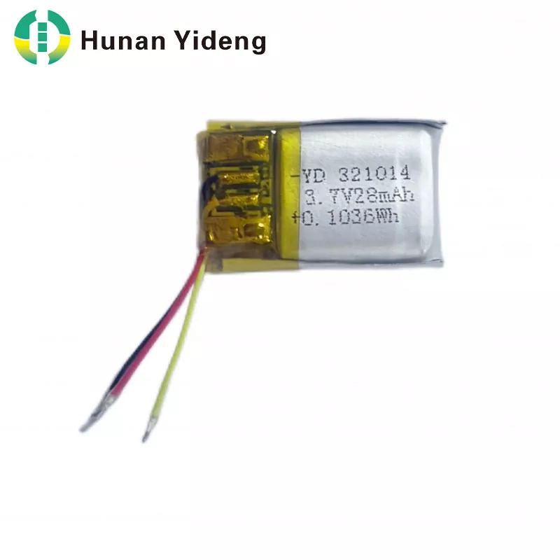 321014 28 mah 3,7 V polnilna majhna prizmatična baterija